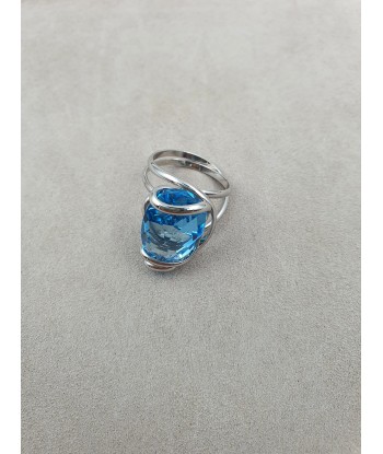 Drop - Aquamarine - Argenté - Bague - Andrea Marazzini prix