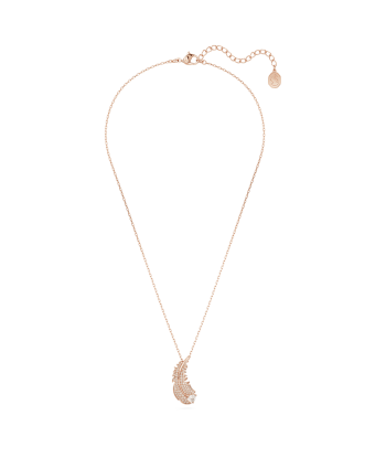 Nice - Blanc Doré Rose - Plume - Collier - Swarovski 2023