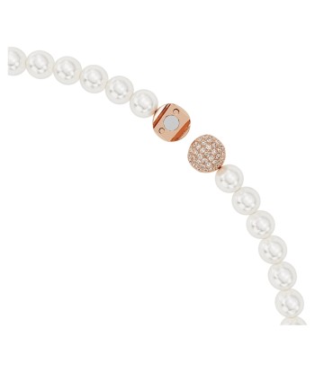 Nice - Blanc Doré Rose - Plume - Collier - Swarovski en ligne des produits 