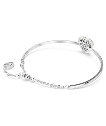 Hyperbola - Blanc Argenté - Coeur - Bracelet - Swarovski l'évolution des habitudes 