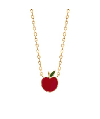 Pomme - Plaqué Or - Collier des créatures d'habitude