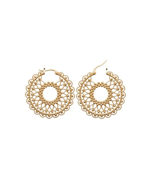 Dentelle - Plaqué Or - Boucles d'Oreilles shop