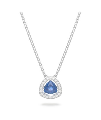 Millenia - Trillion - Bleu Argenté - Collier - Swarovski Véritable concentré