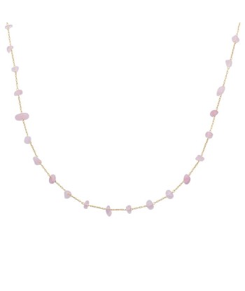 Eclat - Quartz Rose - Collier - Plaqué Or en ligne