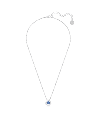 Millenia - Trillion - Bleu Argenté - Collier - Swarovski Véritable concentré