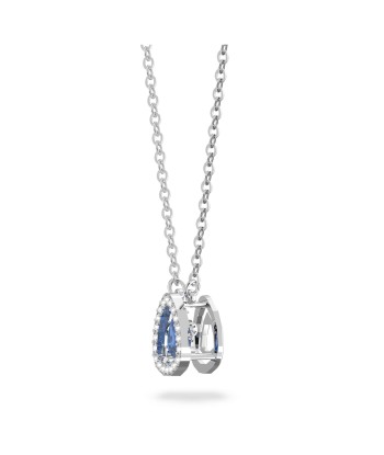 Millenia - Trillion - Bleu Argenté - Collier - Swarovski Véritable concentré