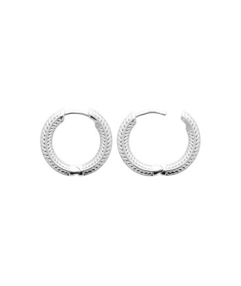 Créoles - Argent - Boucles d'Oreilles Véritable concentré