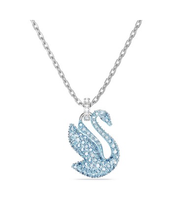 Iconic Swan - Medium - Bleu Argenté - Pendentif - Swarovski brillant des détails fins