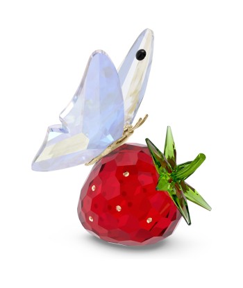 Idyllia - Papillon et Fraise - Figurine - Swarovski en stock