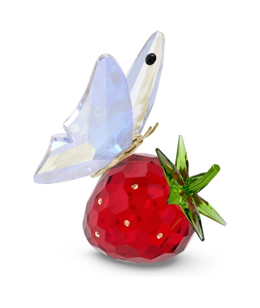 Idyllia - Papillon et Fraise - Figurine - Swarovski en stock