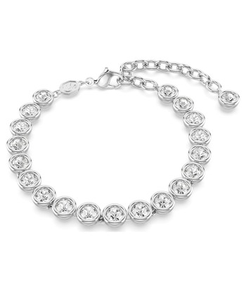 Imber - Blanc Argenté -  Bracelet Tennis - Swarovski solde