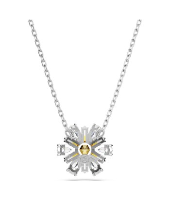 Idyllia - Fleur - Jaune Argenté - Pendentif - Swarovski la colonne vertébrale