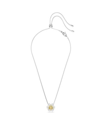 Idyllia - Fleur - Jaune Argenté - Pendentif - Swarovski la colonne vertébrale