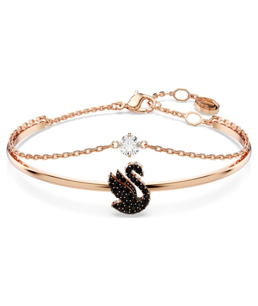 Swan - Noir Rosé - Bracelet Jonc - Swarovski Le MVP de beaucoup