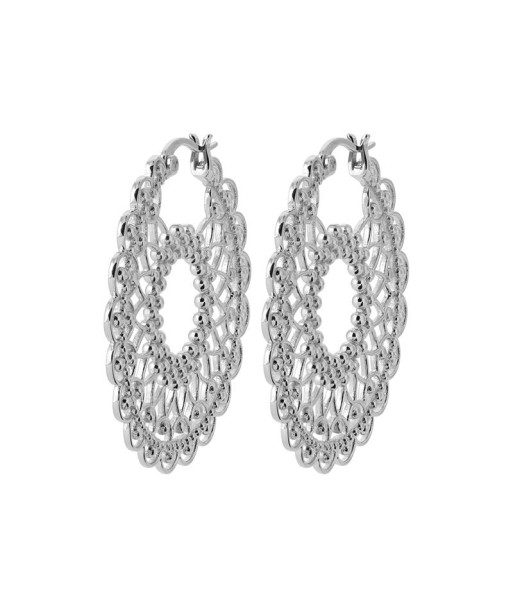 Dentelle - Argent - Boucles d'Oreilles de France