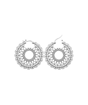 Dentelle - Argent - Boucles d'Oreilles de France