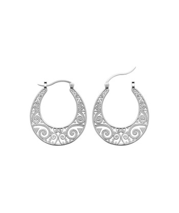 Dentelle - Argent - Boucles d'Oreilles sur le site 