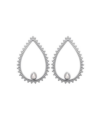 Goutte - Argent - Boucles d'Oreilles Amélioration de cerveau avec