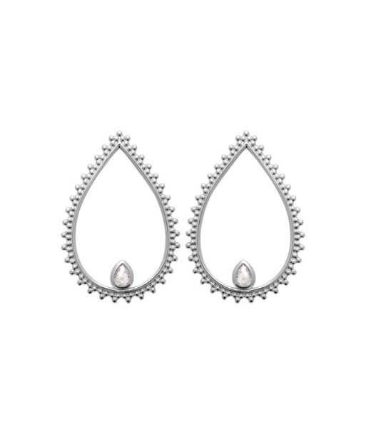 Goutte - Argent - Boucles d'Oreilles Amélioration de cerveau avec