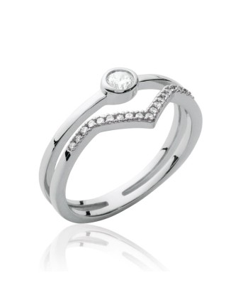 Solitaire - Bague en Argent - Azuline destockage