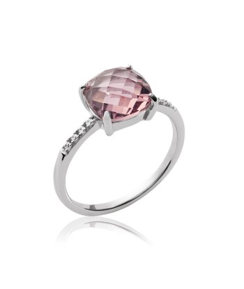 Solitaire - Rose - Bague en Argent - Azuline 50% de réduction en Octobre 2024