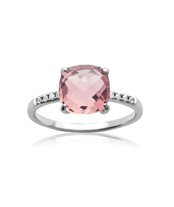 Solitaire - Rose - Bague en Argent - Azuline 50% de réduction en Octobre 2024