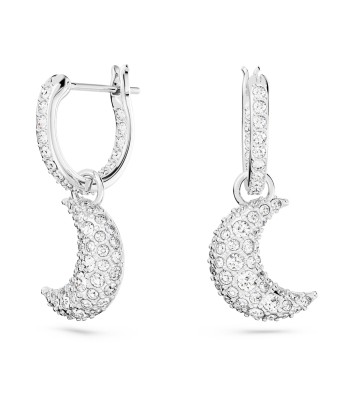 Luna - Blanc Argenté - Boucles d'oreilles - Swarovski 2024