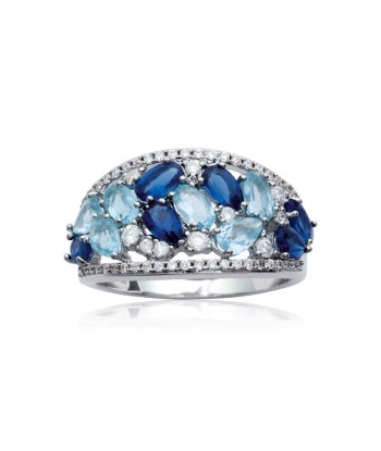 Bleu - Bague en Argent - Azuline Les magasins à Paris