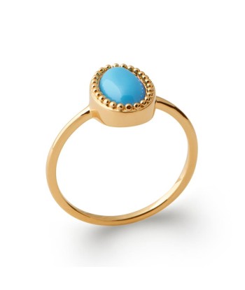 Bleu - Bague en Plaqué Or - Azuline acheter en ligne