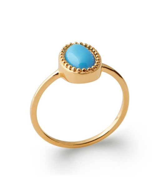 Bleu - Bague en Plaqué Or - Azuline acheter en ligne