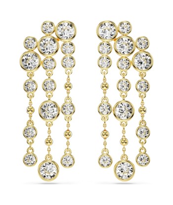 Imber - Blanc Doré - Boucles d'Oreilles - Swarovski Paris Déstockage Promo