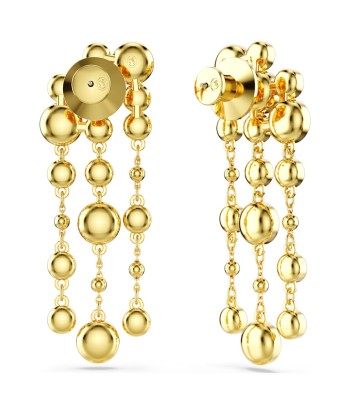 Imber - Blanc Doré - Boucles d'Oreilles - Swarovski Paris Déstockage Promo