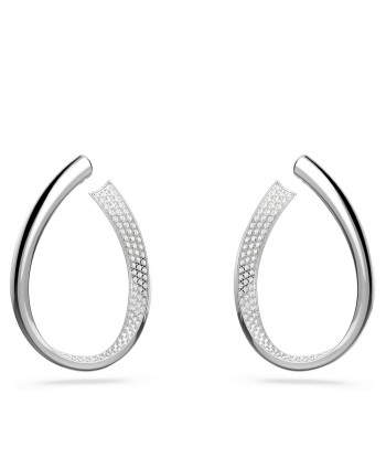 Exist- Blanc Argenté - Boucles d'oreilles - Swarovski ou a consommer sur place