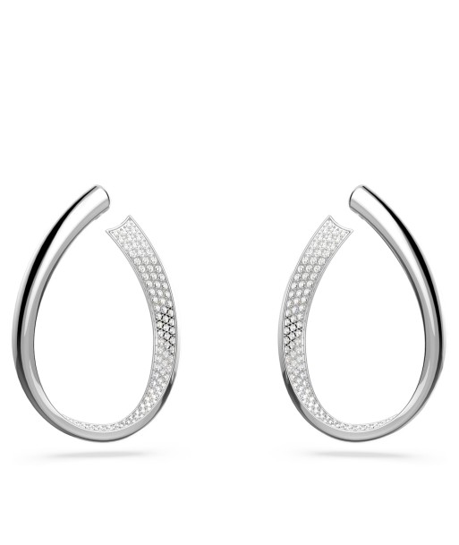 Exist- Blanc Argenté - Boucles d'oreilles - Swarovski ou a consommer sur place