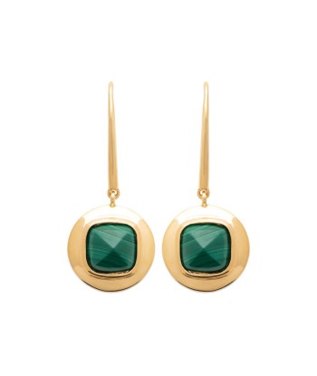 Malachite - Plaqué Or - Boucles d'Oreilles 2023