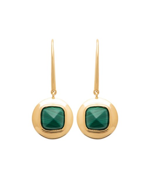 Malachite - Plaqué Or - Boucles d'Oreilles 2023