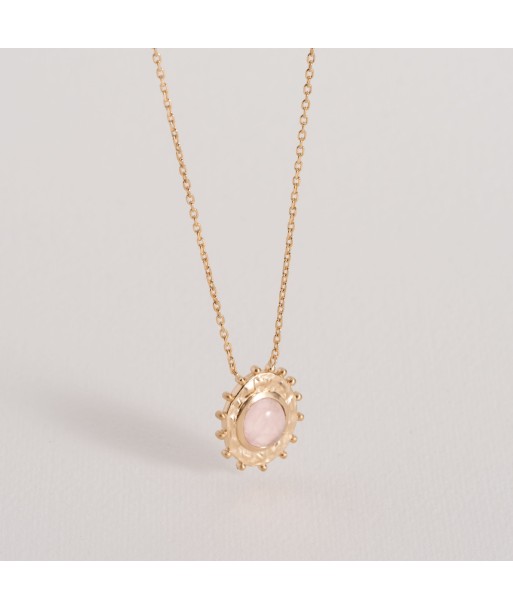 Odile - Quartz Rose - Collier en Plaqué Or - Ana et Cha acheter en ligne