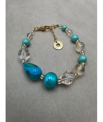 Celestia - Turquoise - Bracelet - Antica Murrina plus qu'un jeu 