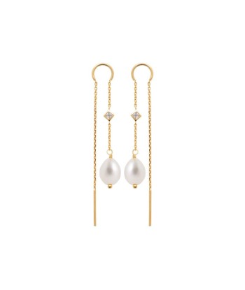 Chaînette - Plaqué Or - Boucles d'oreilles soldes