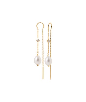 Chaînette - Plaqué Or - Boucles d'oreilles soldes