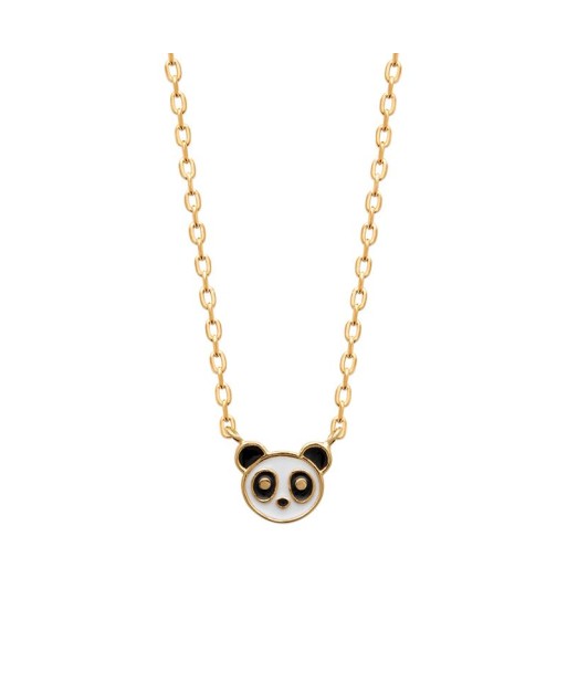 Panda - Plaqué Or - Collier pas cher 