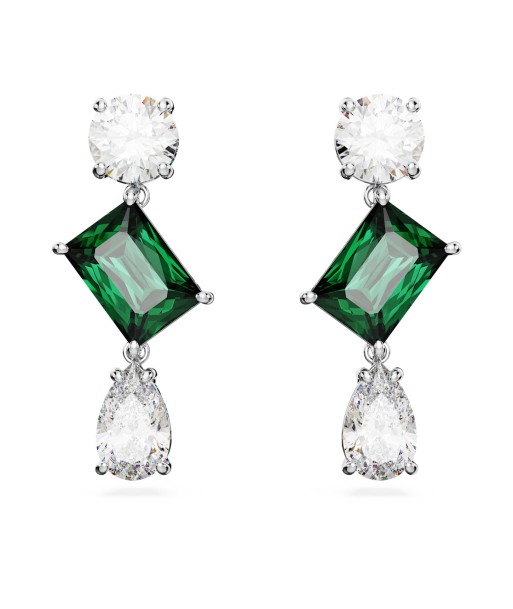 Mesmera - Vert Argenté - Boucles d'oreilles - Swarovski en ligne des produits 