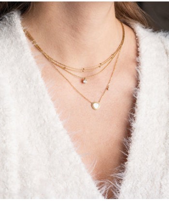 Radieux - Acier Doré - Collier - Zag Bijoux à prix réduit toute l'année