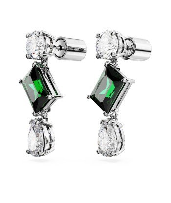 Mesmera - Vert Argenté - Boucles d'oreilles - Swarovski en ligne des produits 