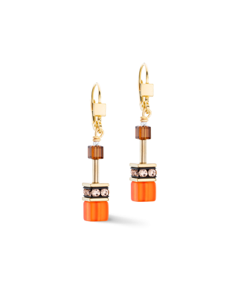 Collection 2838 - Orange / Marron Doré - Boucles d'Oreilles - Cœur de Lion commande en ligne