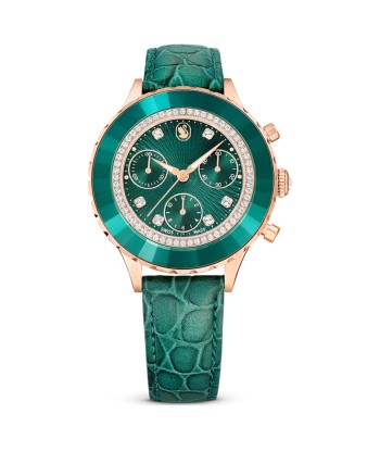 Octea Chrono - Vert Doré Rose - Montre - Swarovski de France