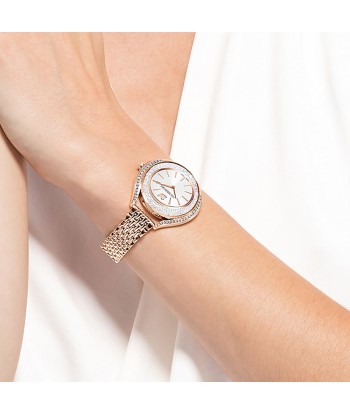 Crystalline Aura - Blanc Doré Rose - Montre - Swarovski votre