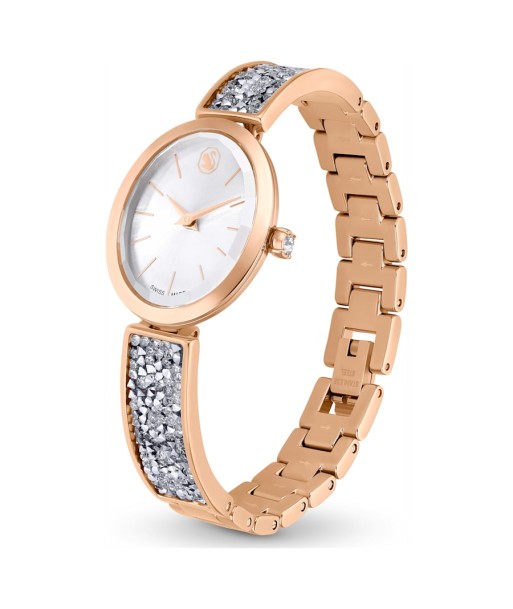 Crystal Rock Oval - Gris Doré Rose - Montre - Swarovski la livraison gratuite