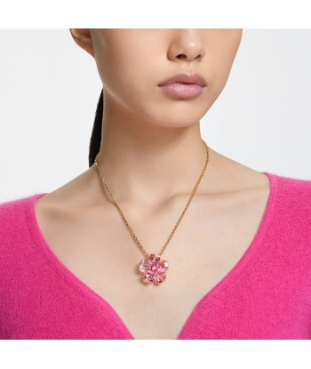 Florere - Rose Doré - Collier - Swarovski solde