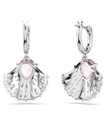 Idyllia - Coquillage - Rose Argenté - Boucles d'Oreilles - Swarovski la chaussure